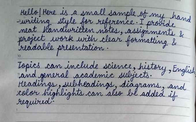 write neat and aesthetic notes for you