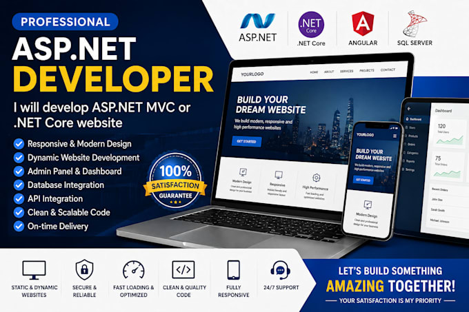 create static and dynamic business websites