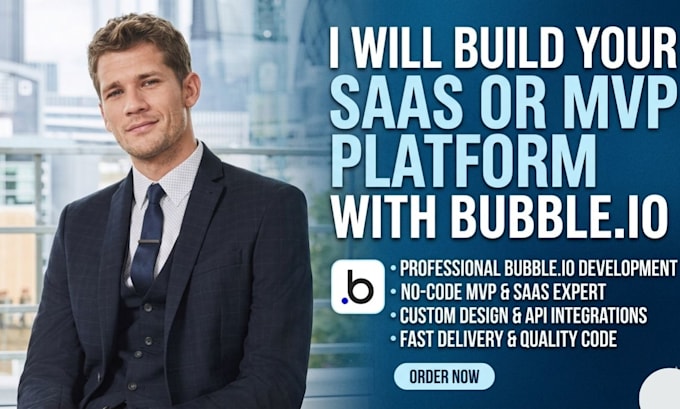 bubble io saas mvp app bubble website developer bubble no code