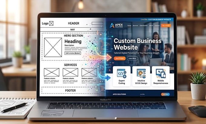 build responsive website development ux ui design, seo web for online business