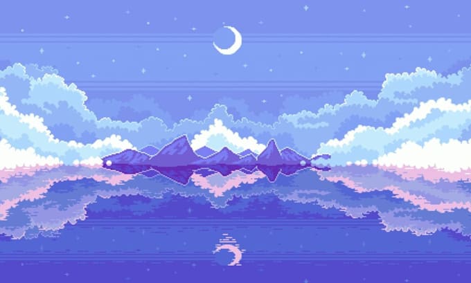 create pixel art background animation tilesets game art landscape environment