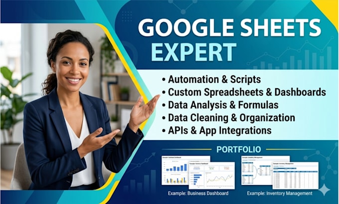 be your google sheets expert for automation and custom spreadsheets