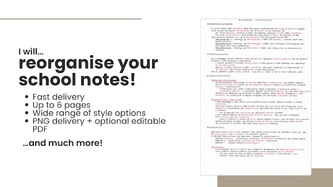 create aesthetic handwritten study notes
