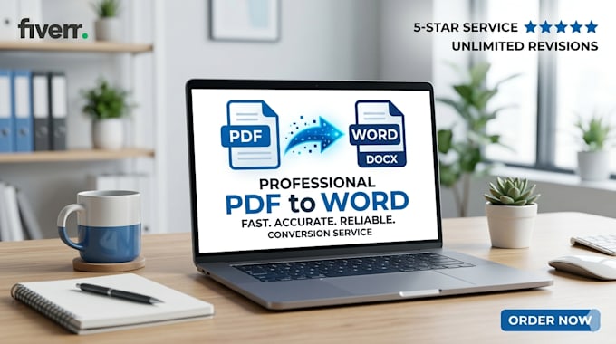 convert PDF to word manually