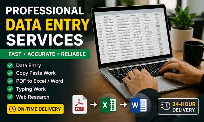 do data entry and typing work