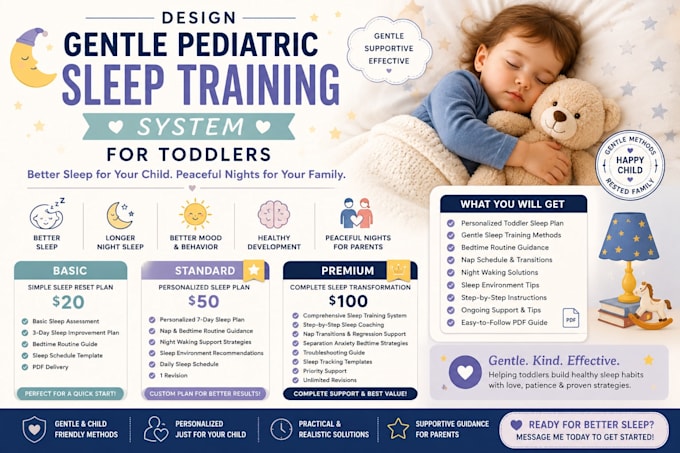 design gentle pediatric sleep training system for toddlers
