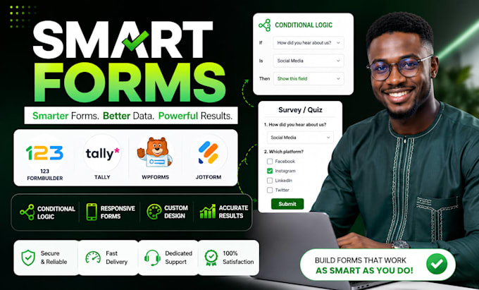 create 123formbuilder tally quiz wpform surveys jotform conditional logic va