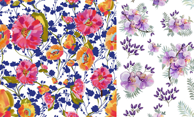 do create seamless pattern design for fabric and fashion
