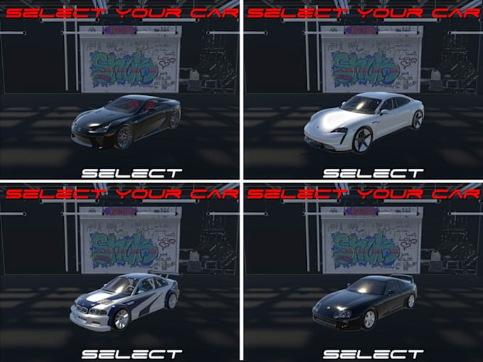 develop a realistic mobile car racing game in unity