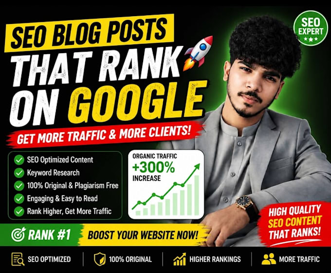 write professional SEO blog posts and articles