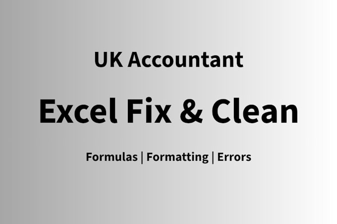 clean, fix and format your excel spreadsheet