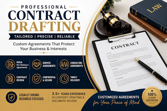 draft, review and amend legal contracts and agreements