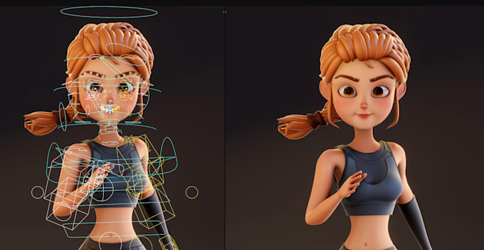 2d 3d model rig fix animate 52 arkit blendshape blender cc5 c4d iclone cc4