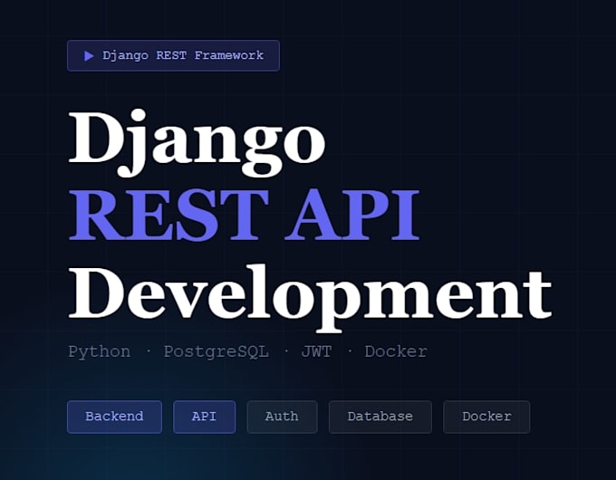 build a rest API with django and python