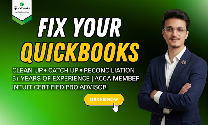 do quickbooks cleanup, reconciliation and financial statements