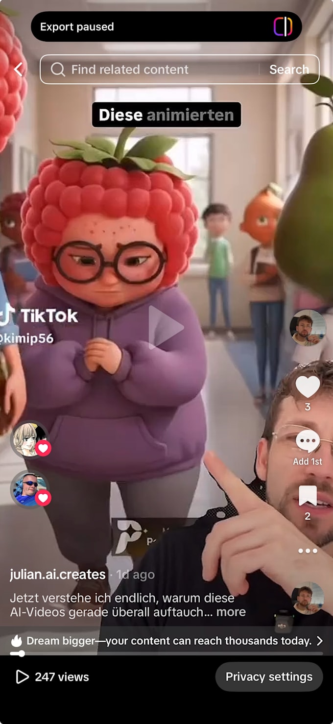 create a ugc instagram reel style ad