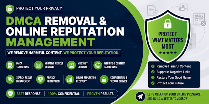 remove negative content with dmca and online reputation management
