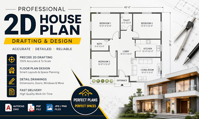 design professional floor plans in autocad