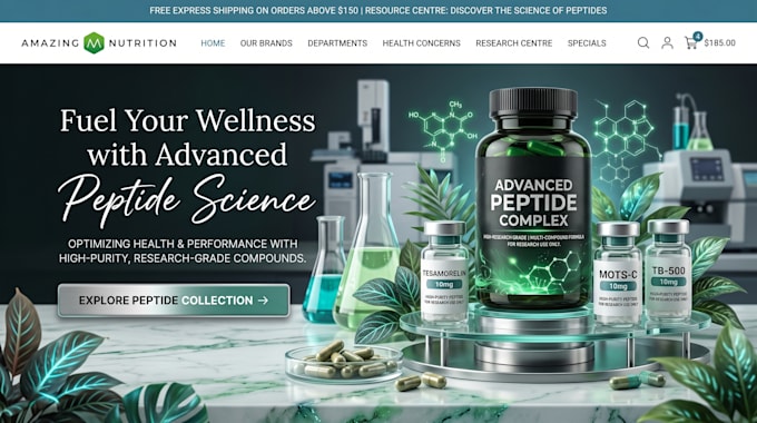 build peptide website woocommerce peptide website peptide store research peptide