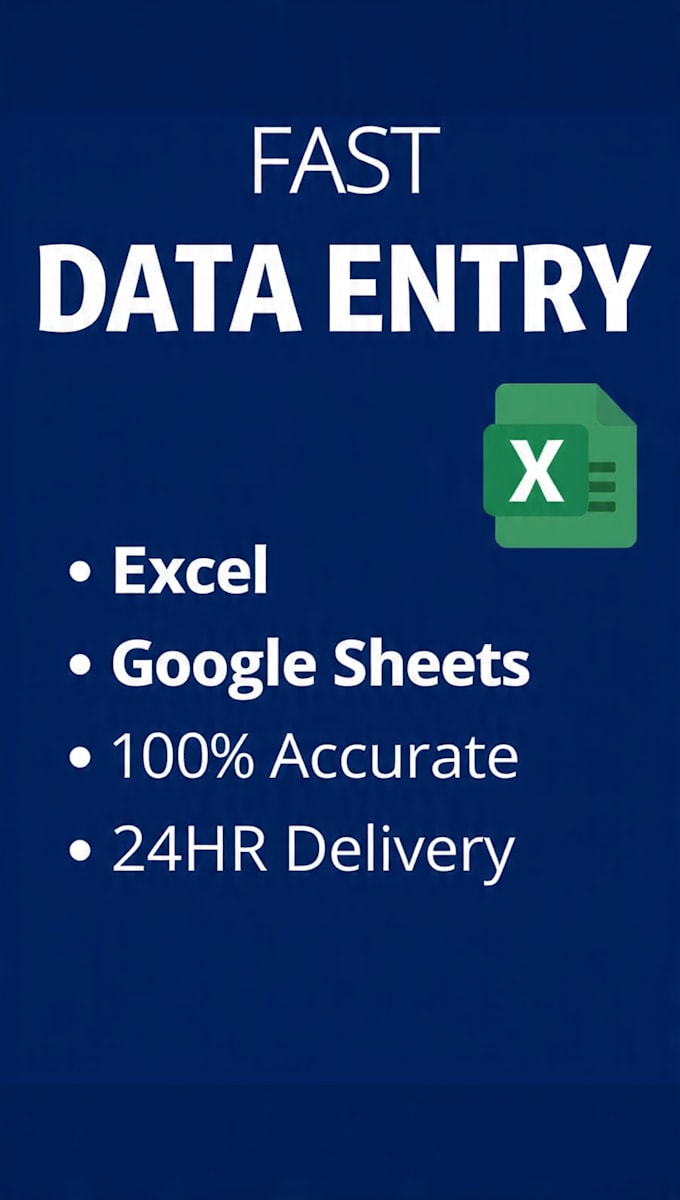 do fast and accurate data entry in excel, word and PDF