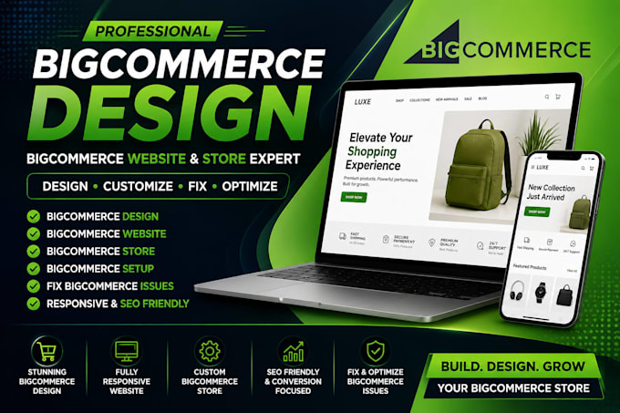build bigcommerce website, bigcommerce store ,fix bicommerce bugs, big commerce