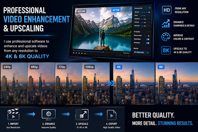 improve quality of your video upscaling