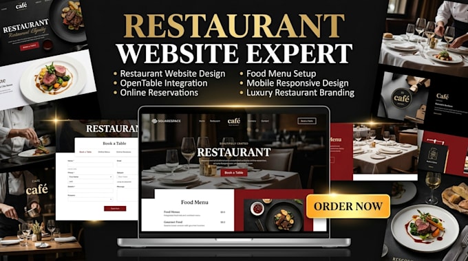 build squarespace restaurant website with opentable reservation integration