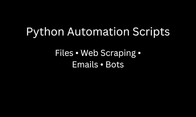 automate repetitive tasks using python