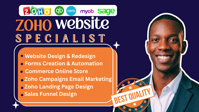 set up your zoho sites zoho landing page zoho forms zoho campaigns zoho website