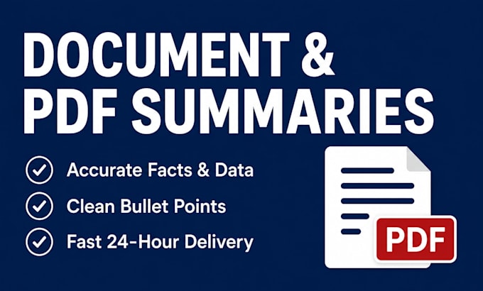 write a professional text summary of your PDF or article
