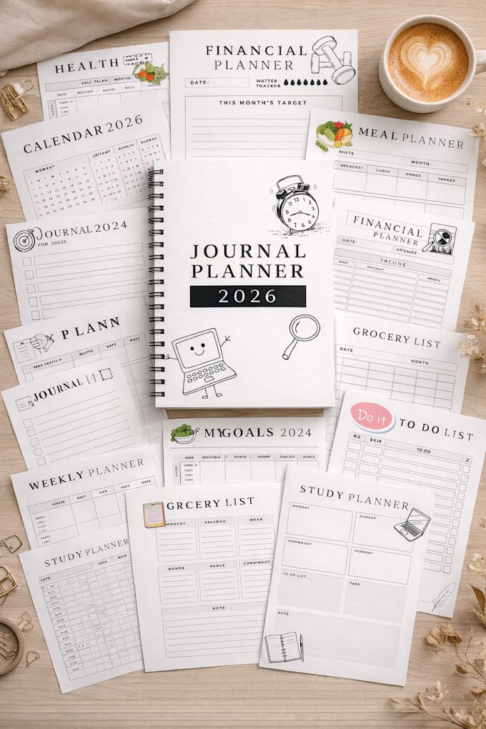 design your custom daily, weekly, or monthly digital planner