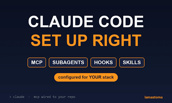 set up claude code with mcp servers, subagents, hooks and skills