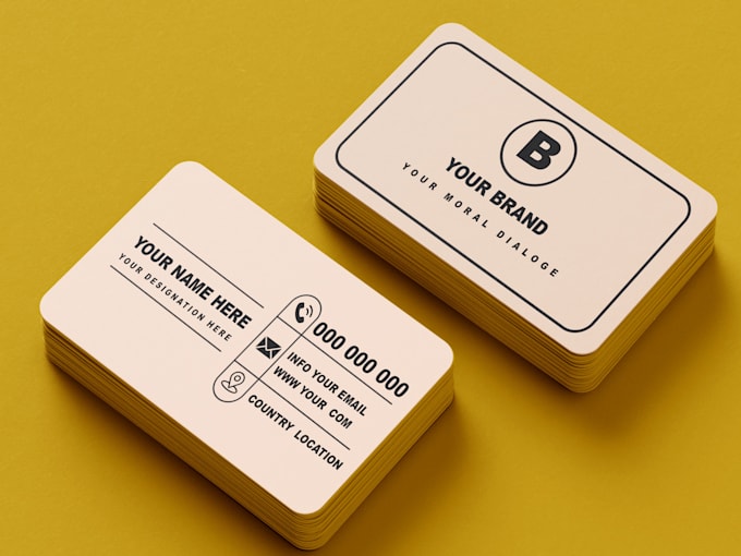 minimalist business card, email signature and letterhead
