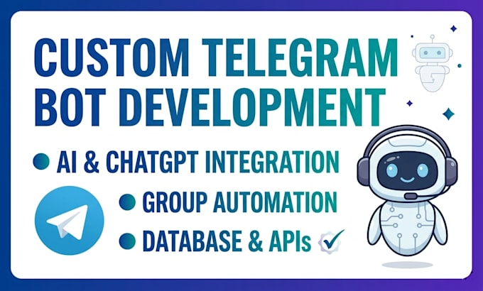 develop an advanced ai telegram chatbot for your business