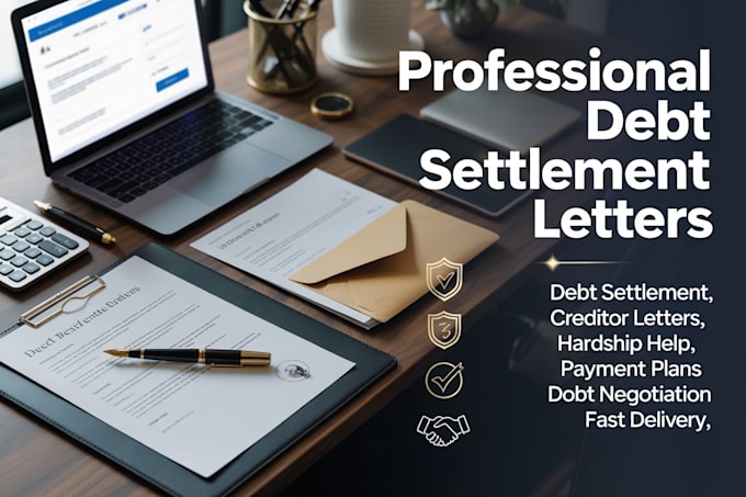 write professional debt settlement and creditor negotiation letters
