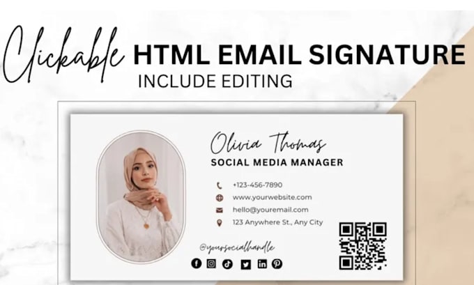 setup professional email signatures for you