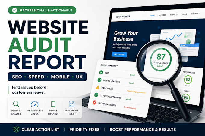 audit your website SEO speed mobile and UX issues