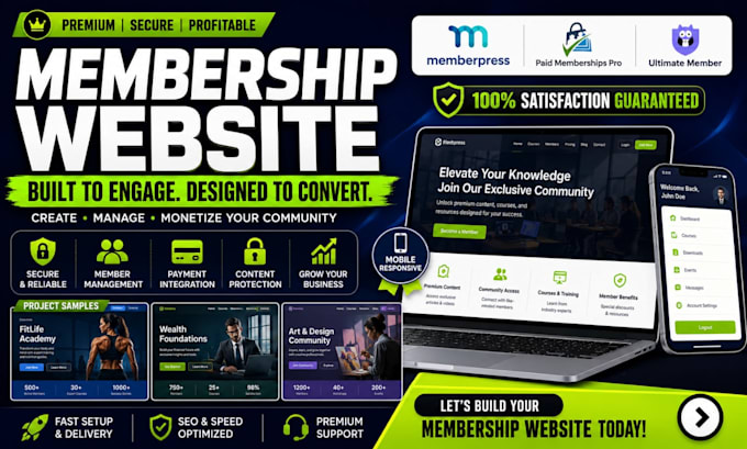 build membership website on memberpress paid membership pro and ultimate member