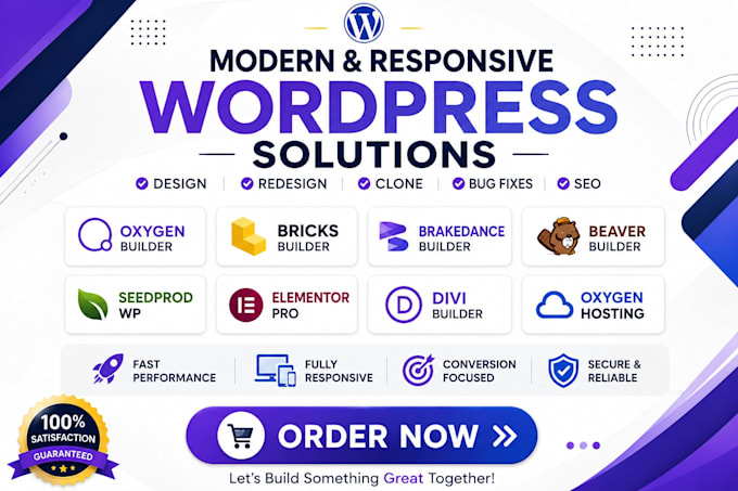 oxygen website design brakedance builder beaver bricks seedprod wp pagebuilder