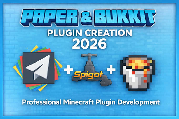 develop a professional paper, bukkit or spigot plugin for minecraft