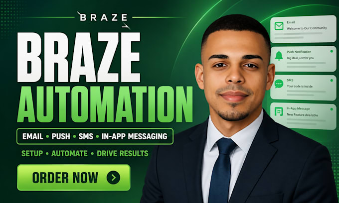 set up braze email push sms in app messaging braze automation workflow campaign