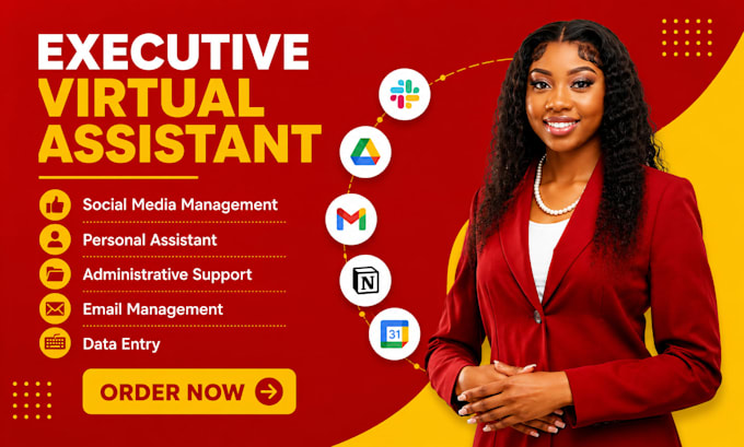 executive personal virtual assistant social media administrative assistant adhd