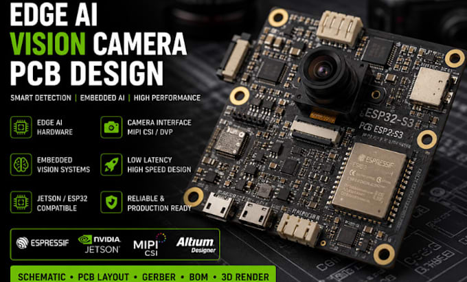 design edge ai camera pcb embedded vision smart detection jetson esp32