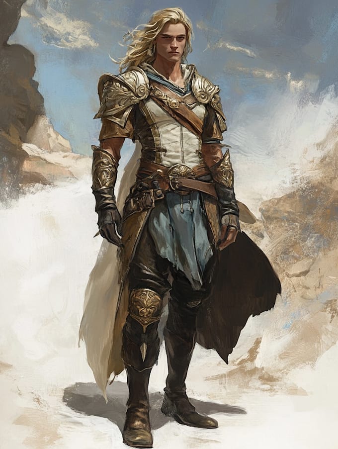 fantasy dnd character illustration