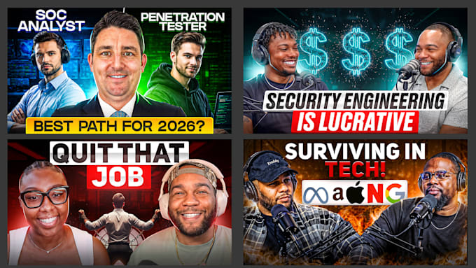make modern podcast and interview thumbnails