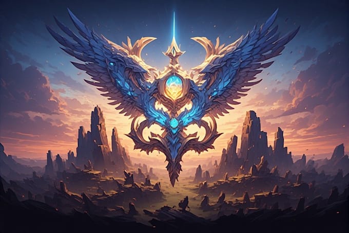 create a professional fantasy crest for you