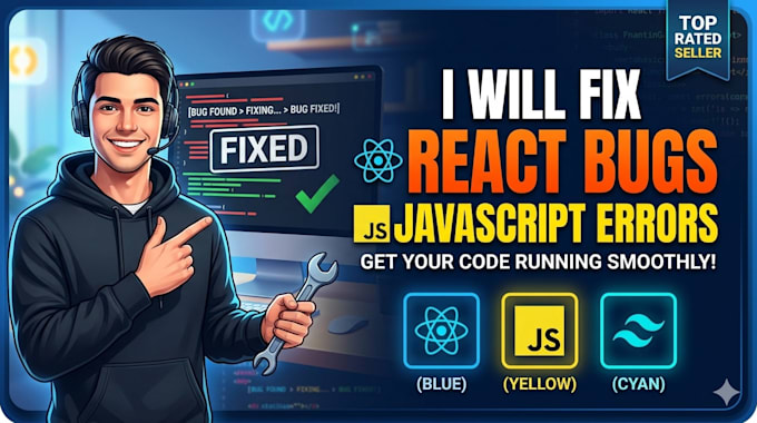 fix react bugs and javascript errors fast