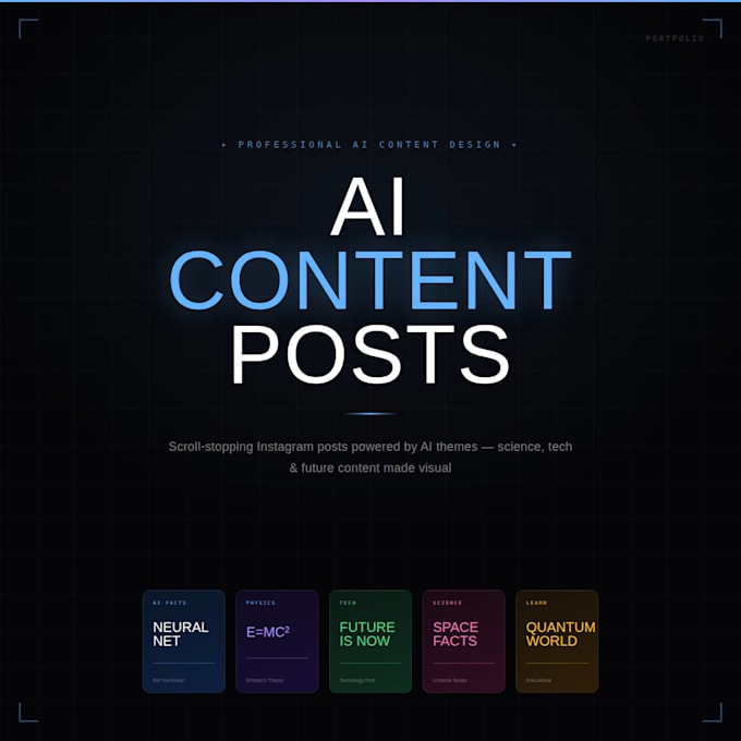 design modern tech and ai carousel postsd