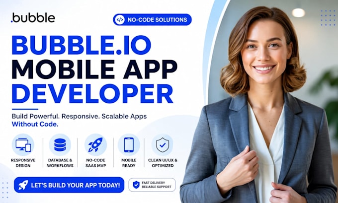 bubble io mobile app builder nocode app developer bubble web app