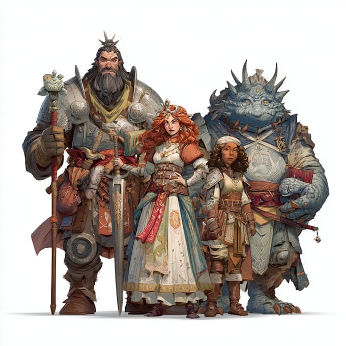 draw your dnd party